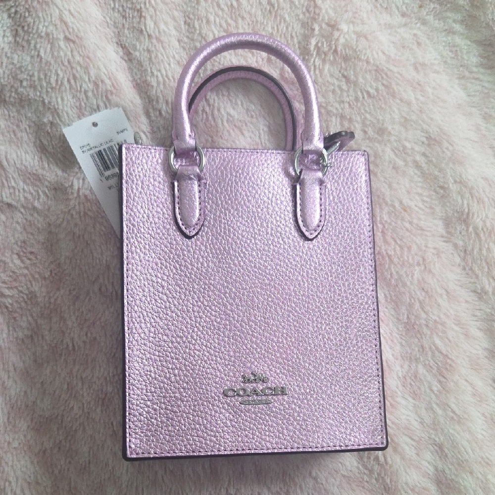 Coach Metallic Pink Mini Bag